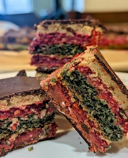 Dye Free Rainbow Cookies