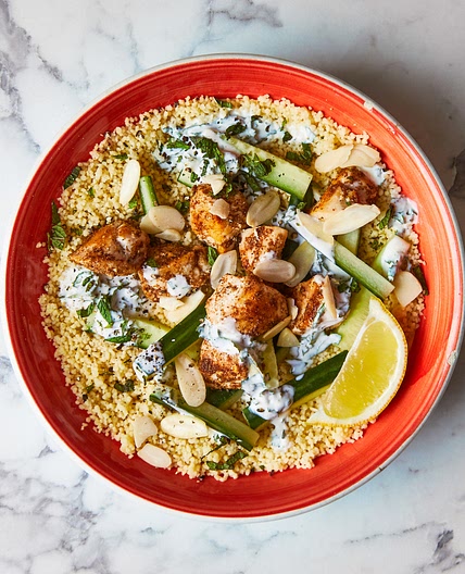 Coriander Chicken With Couscous And Mint Yoghurt