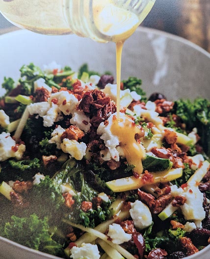 Kale & Apple Salad with Maple Bacon Pecan Crumble