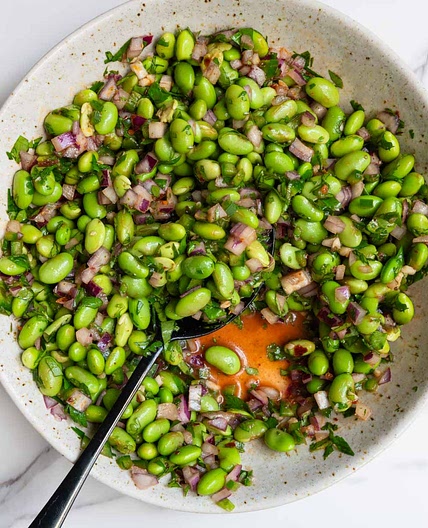 High-Protein Edamame Cucumber Salad