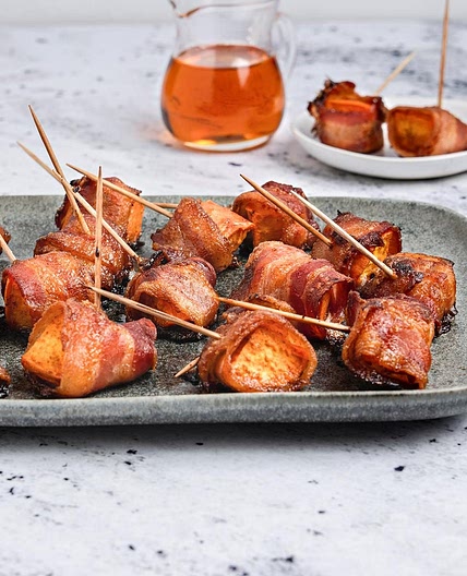 Bacon-Wrapped Sweet Potato Bites