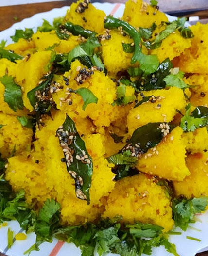 खमन ढोकला (khaman dhokla recipe in Hindi)