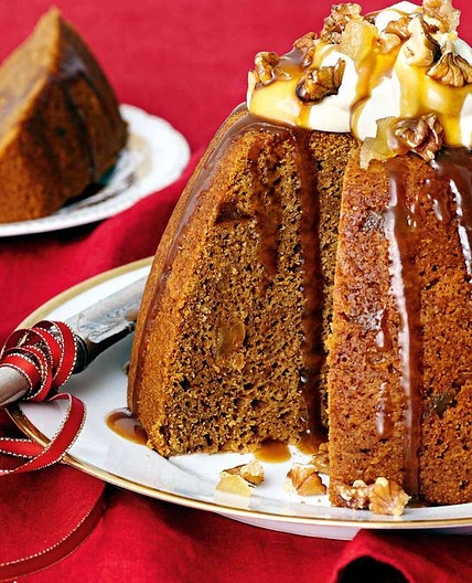 Sticky gingerbread pudding with butterscotch sauce