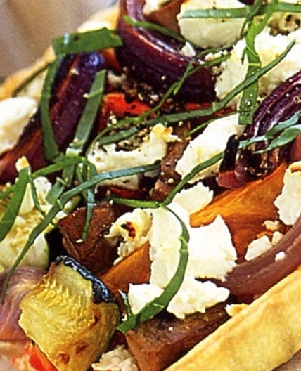 Roasted vegetable tart