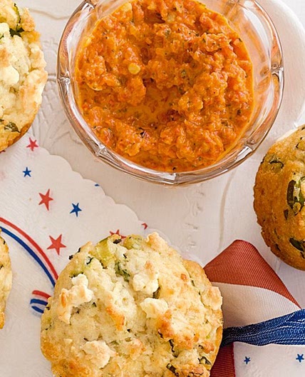Three cheese muffins
