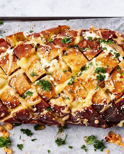Fetta, thyme and honey loaded loaf