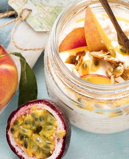 Honey and cinnamon overnight oats