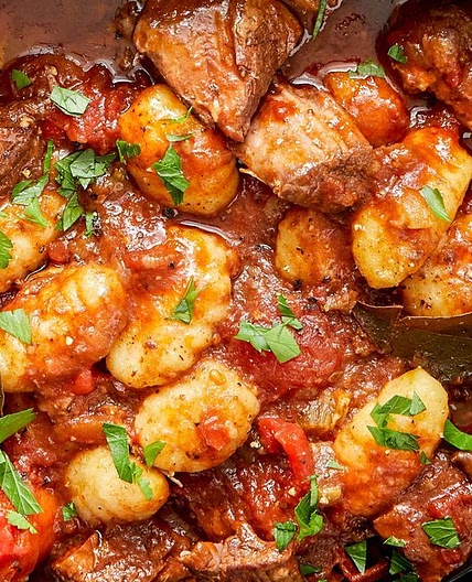 Slow cooker Italian beef with gnocchi recipe