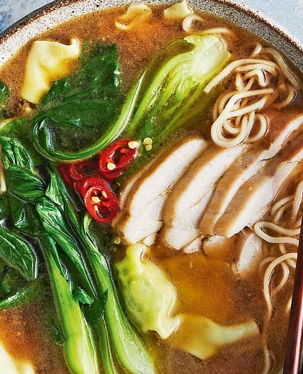 Express wonton noodle soup recipe
