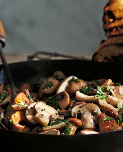Wild mushroom bruschetta