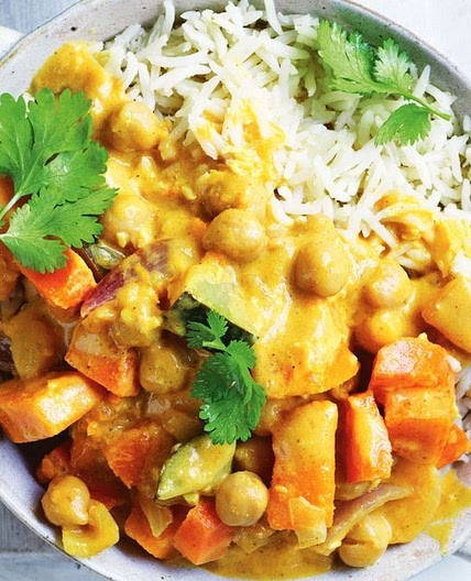 Cheat's chickpea korma curry recipe