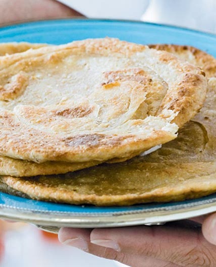 Garlic parathas