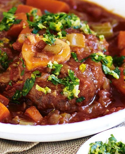 Slow-cooker osso bucco with gremolata