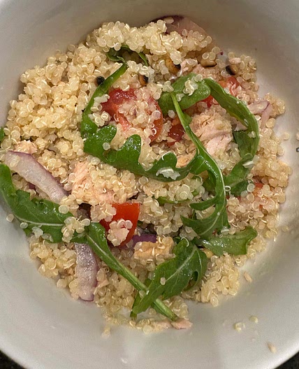 Easy gluten free tuna quinoa salad