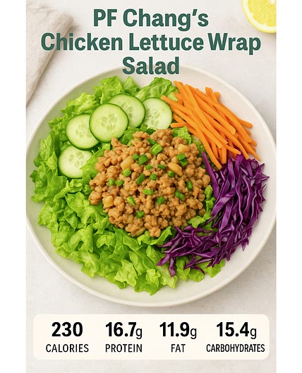 PF Chang's Chicken Lettuce Wrap Salad