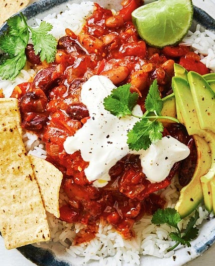 Quick veggie taco bowl recipe