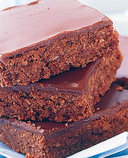 Chocolate and coconut Weet-Bix slice recipe