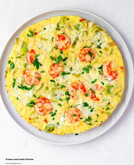 Prawn and Leek Frittata