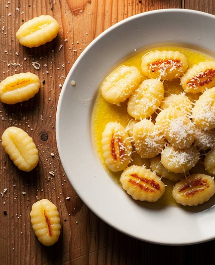 Potato Gnocchi with Butter and Cheese Recipe – Sharp Blades