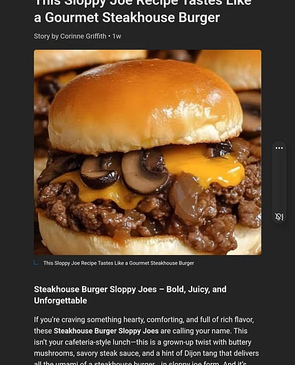 Steakhouse Burger Sloppy Joes