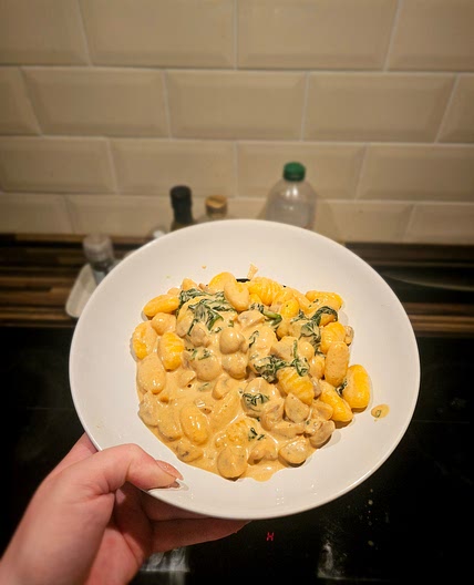 Creamy Garlic Mushroom Gnocchi