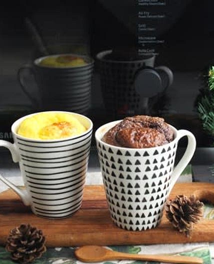 Mug cake cacao e vaniglia