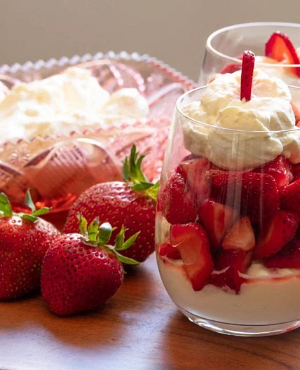 Strawberries Chantilly - A Delightful Spring dessert