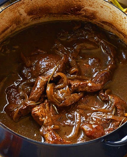 Braised beef