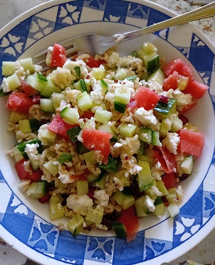 Fruity Watermelon And Grain Salad