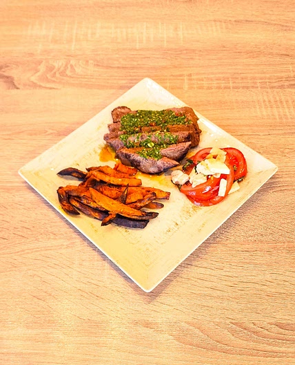 Bœuf argentin grillé, sauce chimichurri