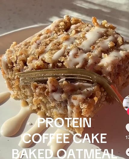 Coffee Cake Baked Oats