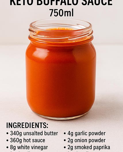 Keto Buffalo Sauce (750ml) – Metric Version