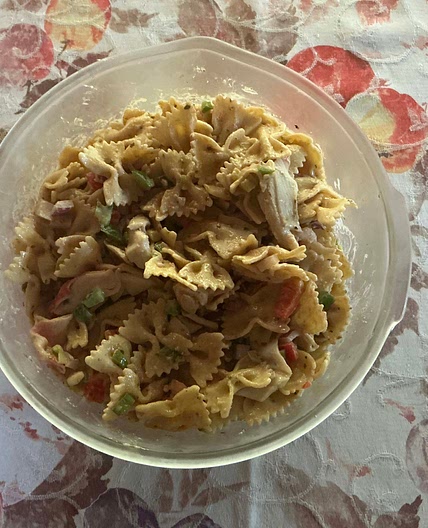 Crabmeat Shrimp Pasta Salad