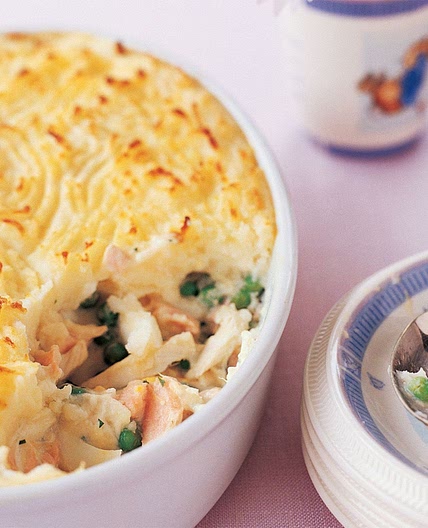 Fish pie with golden mash