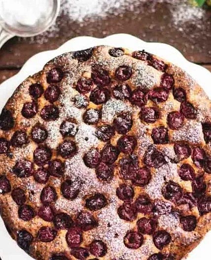 Cherry Crumble Cake