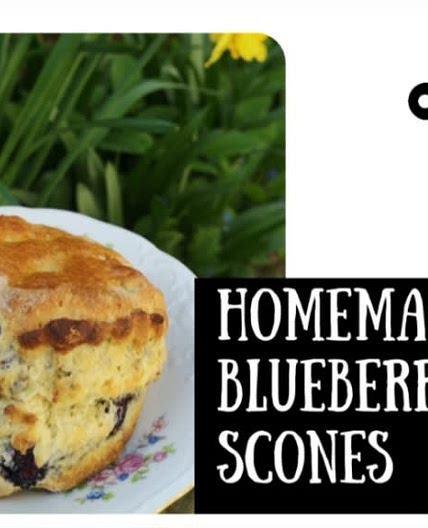 Homemade blueberry scones