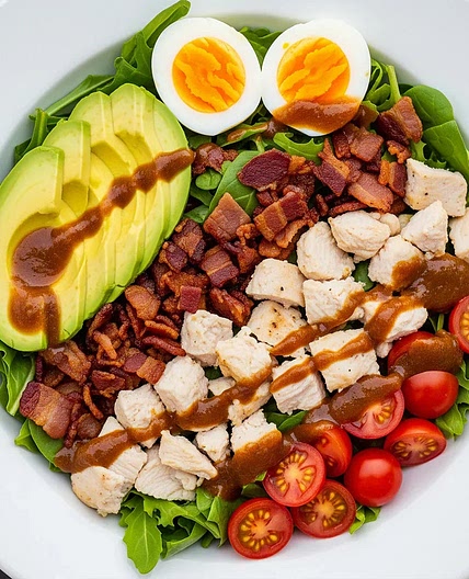 Cobb Salad with Roasted Sweet Onion Dressing – Flavorful Recipe | Sharp Blades