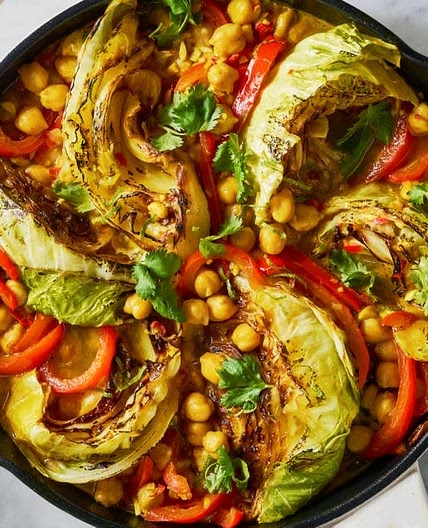 Coconut Braised Cabbage 