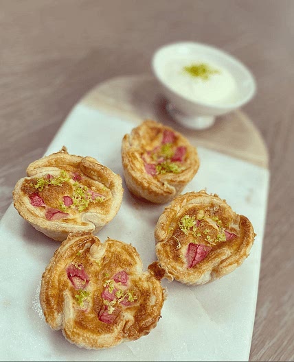 Air Fryer Rhubarb Tarts