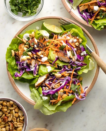 Jamaican Jerk Chicken Lettuce Wraps