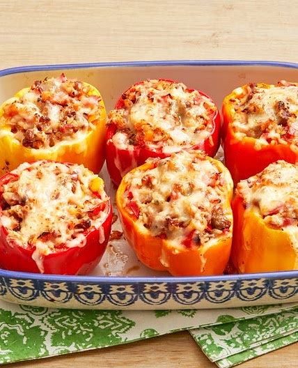 Sausage and Rice Stuffed Peppers