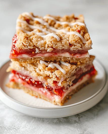 Strawberry Shortcake Cookie Bars