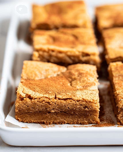 Chai Snickerdoodle Blondies