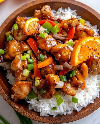 Juicy Blackstone Orange Chicken