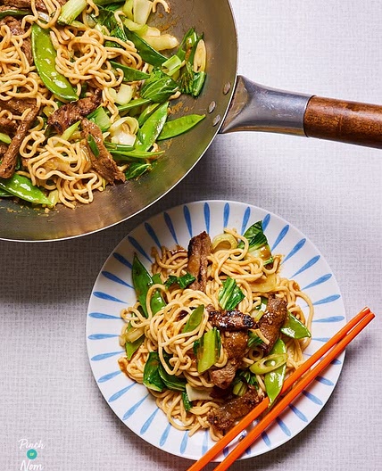 Ginger Miso Beef with Noodles