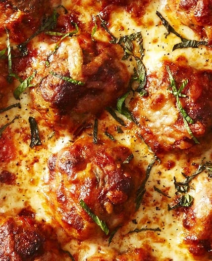 Doubly Cheesy Meatball Bake