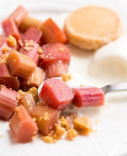 Rhubarbe confite