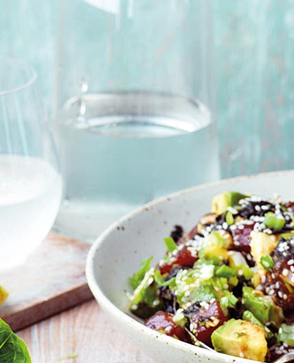 Tuna Poke bowl with avocado