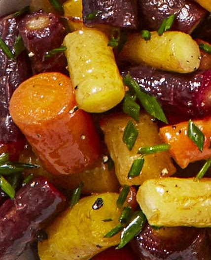 Butter-Glazed Rainbow Carrots