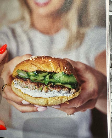 Lamb and feta burgers 
